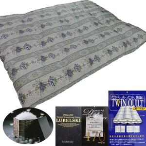 【羽毛布団】掛け布団 シングル ポーランド産マザーグース95% ダウンパワー470 二層SB【 BE098VC02】