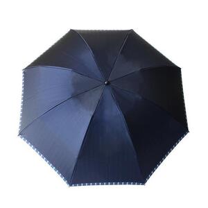 槙田商店【紳士折りたたみ傘】Tie Plain×Stripe 紺