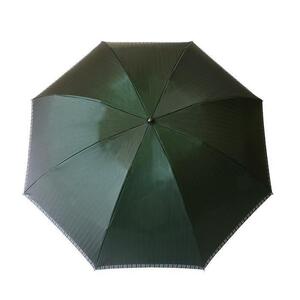 槙田商店【紳士折りたたみ傘】Tie Plain×Stripe 緑