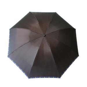 槙田商店【紳士折りたたみ傘】Tie Plain×Stripe 茶