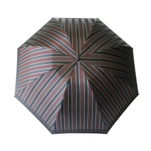 槙田商店【紳士折りたたみ傘】Tie Stripe×Plain ワイン