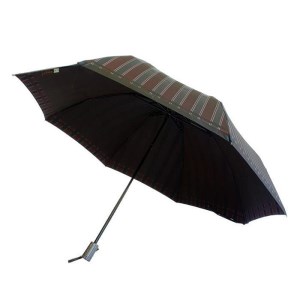 槙田商店【紳士折りたたみ傘】Tie Stripe×Plain ワイン