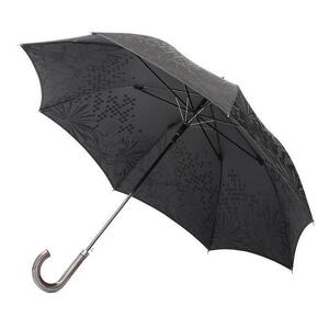 槙田商店【紳士長傘】monotone 花《晴雨兼用》