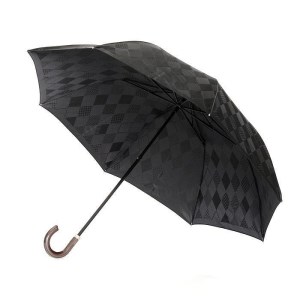 槙田商店【紳士折りたたみ傘】monotone アーガイル《晴雨兼用》