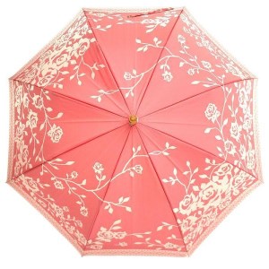 槙田商店【晴雨兼用】長傘 kirie バラ：フレンチレッド