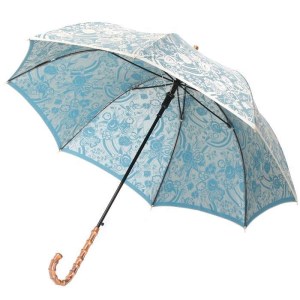 槙田商店【晴雨兼用】長傘 kirie 更紗：レイクブルー