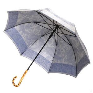 槙田商店【晴雨兼用】長傘 kirie ペイズリー:ミステリアスブルー
