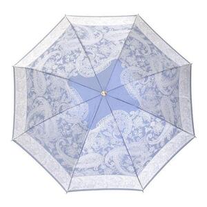 槙田商店【晴雨兼用】折りたたみ傘 kirie ペイズリー:ミステリアスブルー