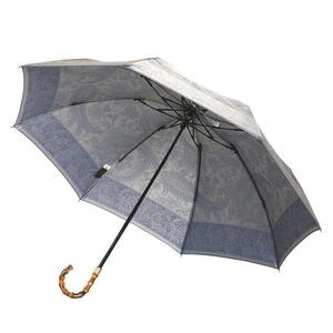 槙田商店【晴雨兼用】折りたたみ傘 kirie ペイズリー:ミステリアスブルー
