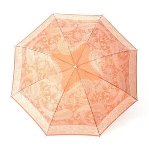 槙田商店【晴雨兼用】折りたたみ傘 kirie ペイズリー:ビンテージアプリコット