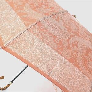 槙田商店【晴雨兼用】折りたたみ傘 kirie ペイズリー:ビンテージアプリコット