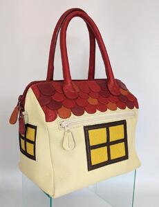 「鞄工房　香」レザーバッグ  house 赤