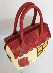 「鞄工房　香」レザーバッグ  house 赤