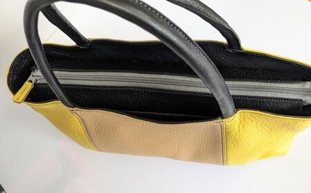 「鞄工房　香」横長トートバック  イエロー