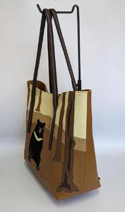 「鞄工房　香」森のくま レザーショルダーバッグ