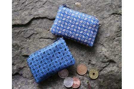 オリジナル印伝「狼と塩」小銭入れ白漆バージョン【tab0142】