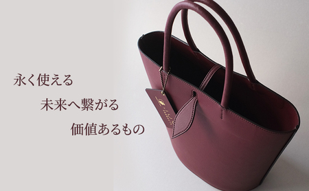 りんごレザー(R) RingoLeather(R) IVY PRODUCTS コラボ TOTE 【 赤 