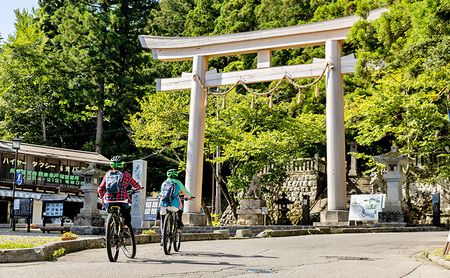 祈りの道・癒しの杜「戸隠」でたのしむレンタサイクル(E-BIKE 1台レンタル/日)*実施時期4月下旬~11月初旬