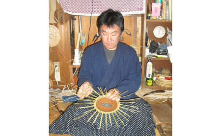 長野県伝統工芸品　戸隠産そばざる（一尺）