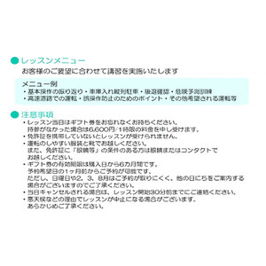 ドリームモータースクール プライベートレッスン GIFT TICKET (昭和校限定)1時間分×2枚