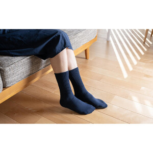 岩盤浴 厚地 靴下 サイズ22～27cm 男女兼用【グレー】