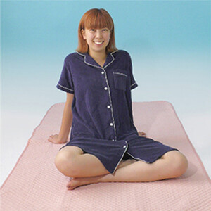 岩盤浴 パイル生地 敷きパッド【グレー】