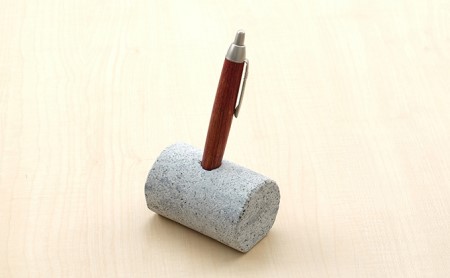 松代柴石ペン立て 雑貨 日用品 文房具 筆立て インテリア