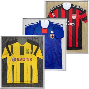 ユニフォーム額【GT05　裏板黄木目】 額縁 フレーム 記念 思い出 メモリアル メモリー インテリア 