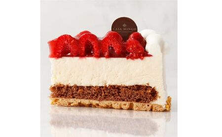 洋菓子店カサミンゴーの高級洋菓子シュス木苺レアチーズケーキ12cm お 