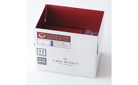 洋菓子店カサミンゴーの高級洋菓子 ケーゼザーネトルテ レアチーズケーキ（7cm×6個）※配送不可期間有