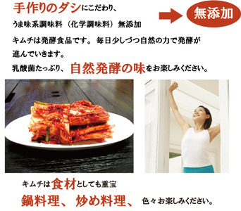 韓国 家庭料理 無添加 白菜キムチ １ｋｇ 手作り 無添加 自然発酵 【冷蔵のみ】