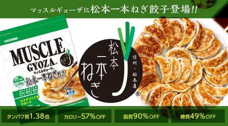 MUSCLE GYOZA ～マッスルギョーザ～ 松本一本ねぎ（40個入り）
