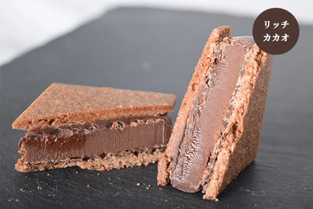 【信州ショコラトリーGAKU】GAKUチョコレートサンド２個セット（リッチカカオ・信州くるみ各１個入り） 