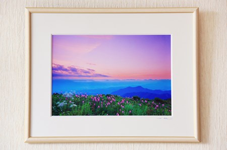 030-012信州上田癒しの風景 写真家岡田光司 A4サイズ額付きオリジナルプリント