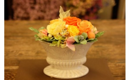 0 018 空間を華やかに プリザーブドフラワー ポットアレンジ 長野県上田市 ふるさと納税サイト ふるなび