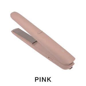 INGRACE Velena mobile iron ピンク｜ へアアイロン コードレス 美容 ポーチ付き 充電式 持ち運び コンパクト 軽い スタイリング