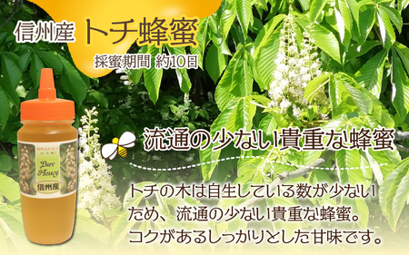 信州産蜂蜜ペアセット(アカシア・トチ　各450g）