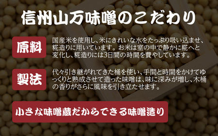 小さな味噌蔵のこだわり味噌