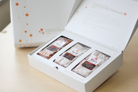 【のし付き】幻のカルピスバターを使った逸品 市田柿ミルフィーユ3本セット | 果物 くだもの フルーツ 柿 かき デザート お菓子 カルピス バター 長野県 信州 南信州 飯田市