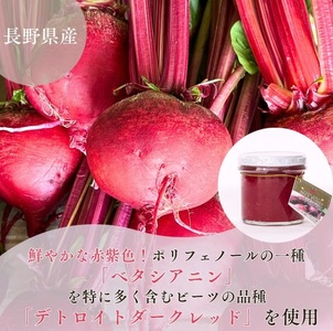 レッド パワー ビーツ ピューレ（ レシピ付き ） 120g × 3個 | 加工品 瓶詰 野菜 ビーツ ピューレ ビーツピューレ 栽培期間中農薬不使用 レシピ付き レシピ 長野県 信州 南信州 飯田市