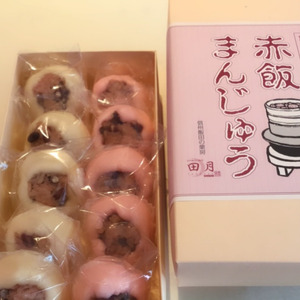 赤飯 まんじゅう 10個 入り | 赤飯 饅頭 まんじゅう ソウルフード 菓子 和菓子 職人 手作り 和 スイーツ デザート 手土産 長野県 飯田市
