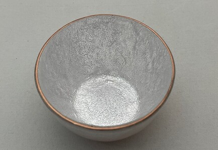 [受注生産] 小サイズ [春・桜の薄桃色]総銀張七宝[酒杯] / 赤羽七宝舎 酒器 信州 長野県 諏訪市 諏訪 [87-02SP]