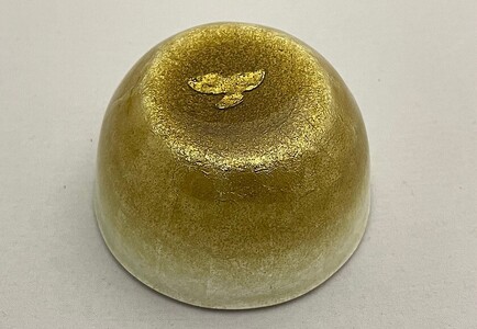 [受注生産] 小サイズ [秋・稔りの金色]総銀張七宝[酒杯] / 赤羽七宝舎 酒器 信州 長野県 諏訪市 諏訪 [87-02AU]