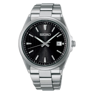 SEIKO セイコーセレクション 【 SBTM351 】 ソーラー ／ メンズ ブラック メタル バンド シルバー セイコー 時計 ウォッチ ウオッチ ブランド プレゼント 信州 長野県 諏訪 諏訪市 【61-128】