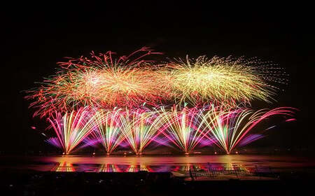 第77回諏訪湖祭湖上花火大会「ふるさと寄附」ペア入場券（D51）スーペリアエリア（※注意事項を必ず確認の上、お申し出ください） ／諏訪湖祭実行委員会 花火大会 諏訪湖 信州 長野県 諏訪市 諏訪 花火 花火 花火 花火 花火 【56-07】
