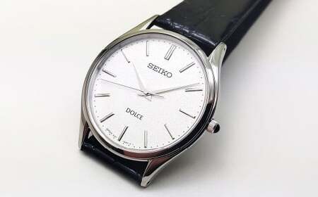SEIKOドルチェSACM171（年差クオーツ腕時計） メンズ 腕時計 ブラック プレゼント 【61-12】