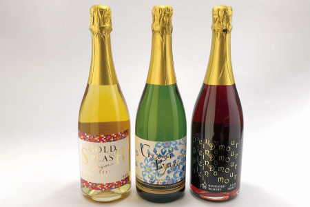 スパークリングワイントリオ -グラン・ヴォワイヤージュ&キャンベルアーリースパークリング&ナイアガラスパークリング750ml×各1本-《楠わいなりー》