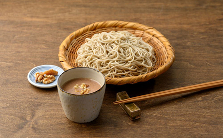 くるみそば 4袋8人前（信濃そば半生麺・くるみつゆ付き）麺類　そば　蕎麦　乾麺　信州そば　お取り寄せ　年越しそば　長野　ご当地