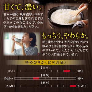 令和6年産 うりゅう米 ゆめぴりか 2kg （1kg×2袋）お米 米 ごはん ご飯 特A 新米 単一原料米 お弁当 国産 人気 おすすめ kome 年内発送 雨竜町