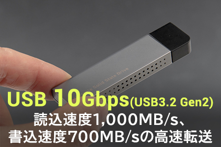 【072-01】ロジテック SSD 1TB 外付け Parallels Desktop 18 for Mac Pro Edition 付属  iPhone 15 対応 薄型 スリム Type-C USB-C 高速 読込速度1000MB/S iPad 対応 USB 10Gbps 小型 ポータブル スティック USBメモリ タイプ【LMD-SPDH100UCS】